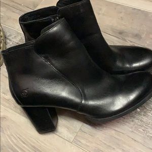 Born black heel boots